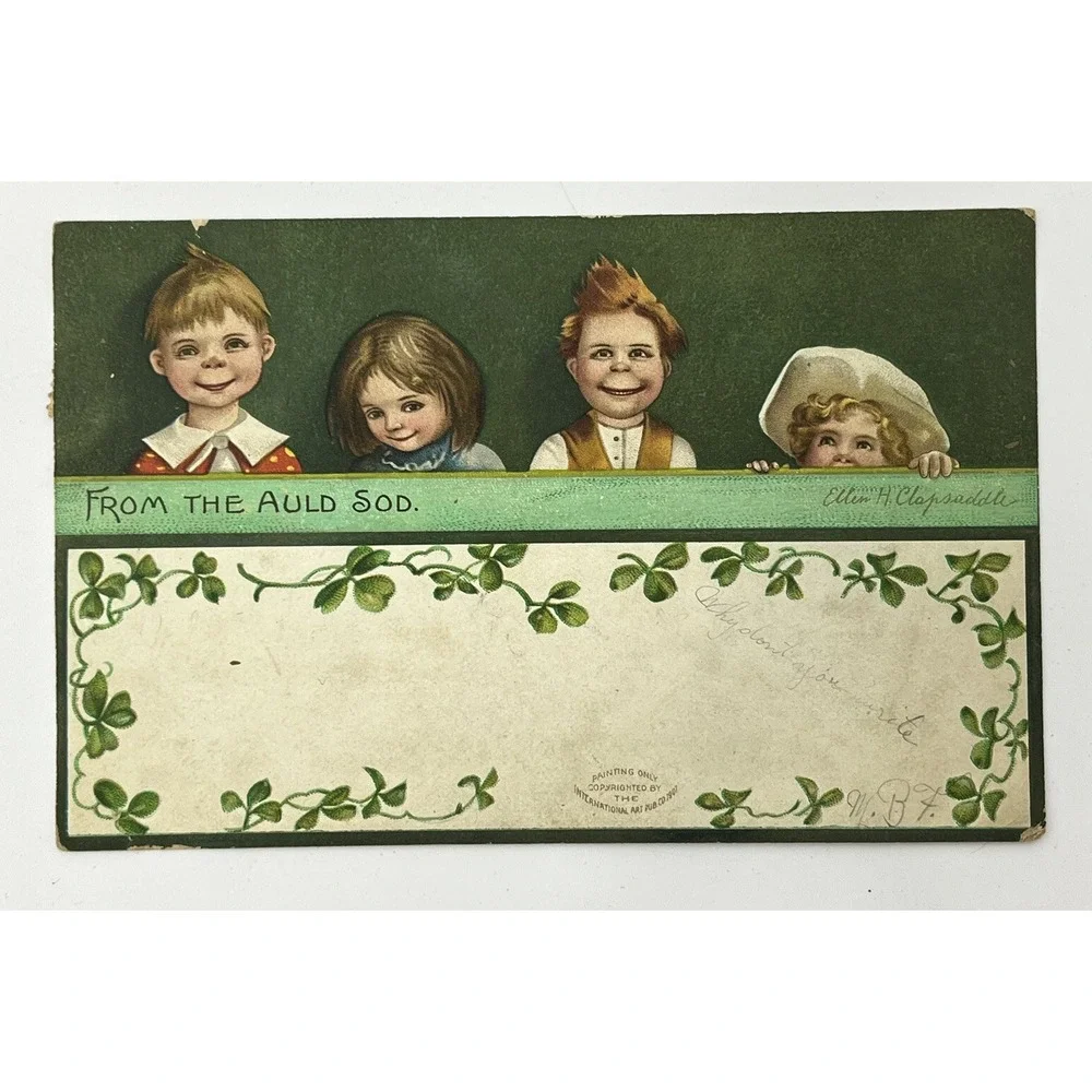 Antique Early 1900s St. Patrick's Day Post Cards Erin Go Bragh